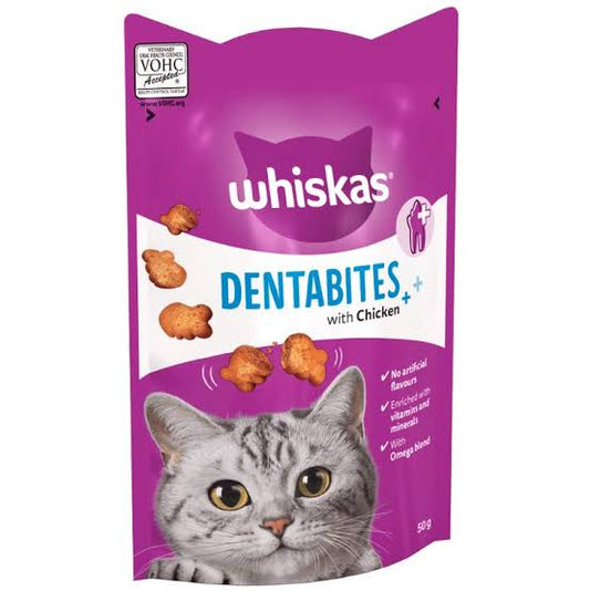 Whiskas Dentabites Cat Treat 50g