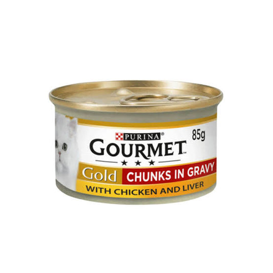 Gourmet Tin Chunk in Gravy Chicken and Liver 85g