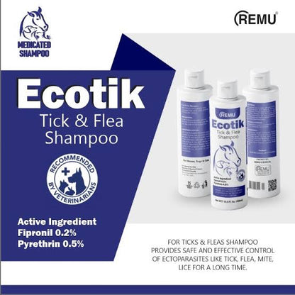 Remu Ecotik Medicated Dog & Cat Shampoo
