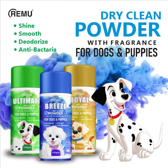Dry dog powder