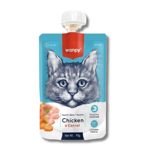 Wanpy Tasty Meat Paste Chicken with Carrot 90g