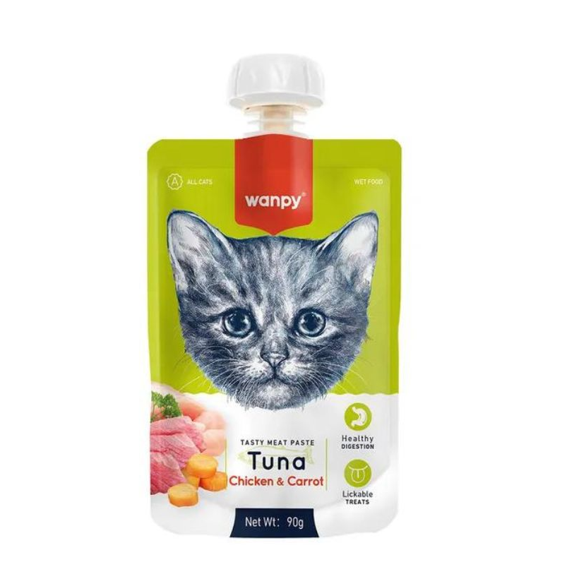 Wanpy Tasty Meat paste Tuna Chicken and Carrot 90g