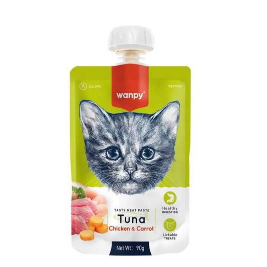 Wanpy Tasty Meat paste Tuna Chicken and Carrot 90g