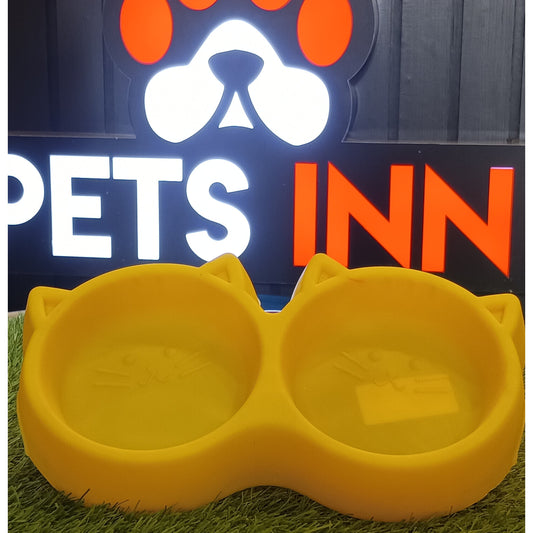 Cat And Dog Bowl ( Cat Face Disign )