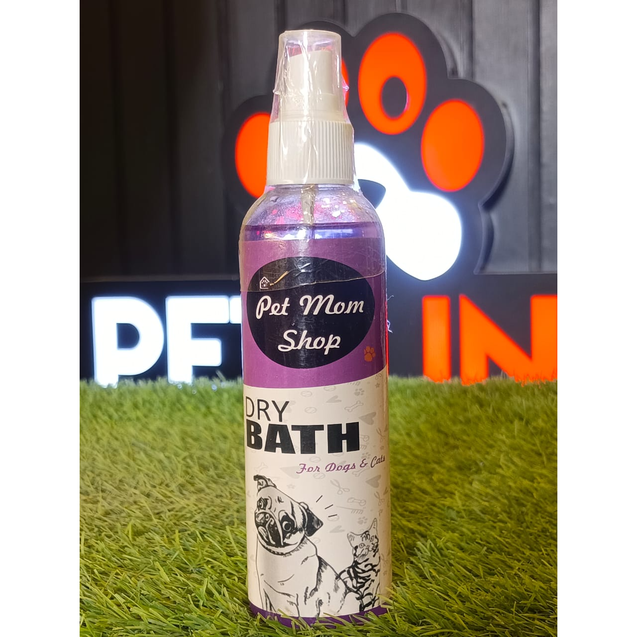 Pet Mom Shop Dry Bath Perfume Spray for Cats and Dogs