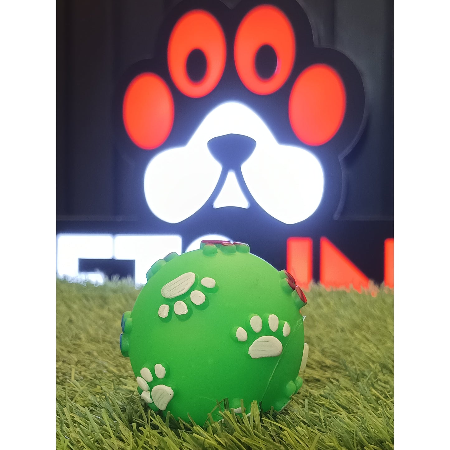 Round Ball Toy Paw Print For Dogs & Puppies