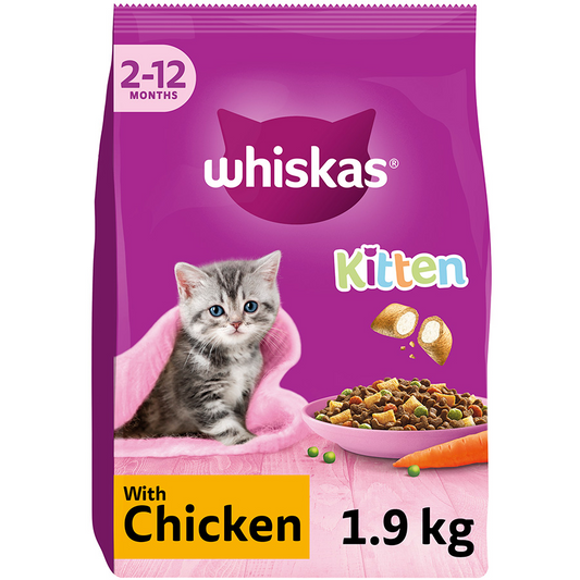 Whiskas Kitten Food Chicken 1.9kg