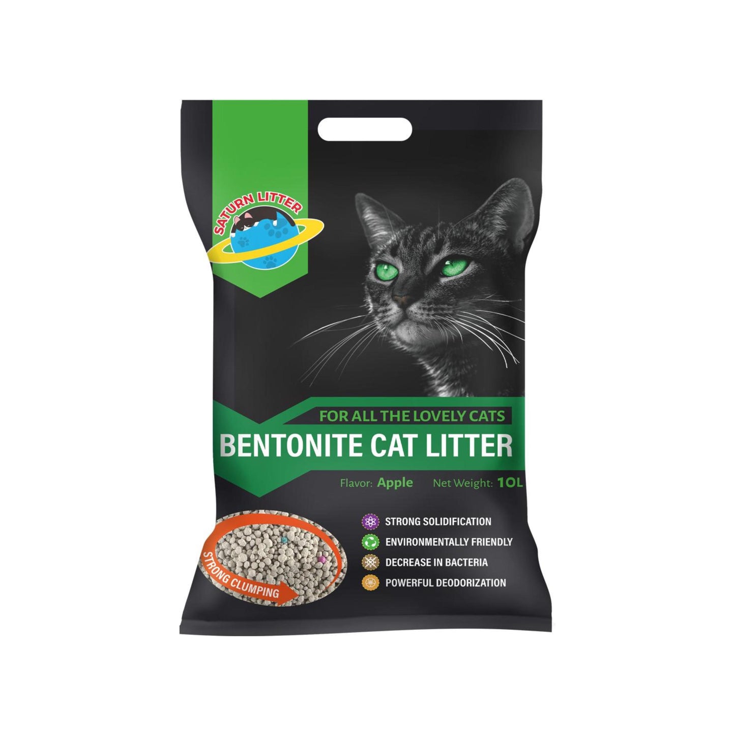 Saturn Bentonite Cat Litter (Apple)